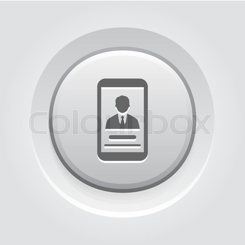 Personal Profile Icon Man in Circle Royalty Free Vector
