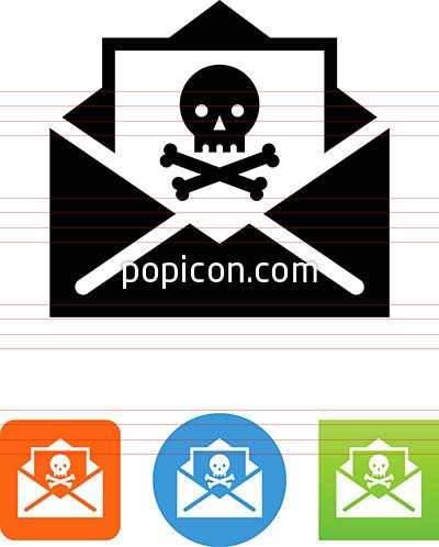 Email Virus Spam Or Phishing Icon - Popicon
