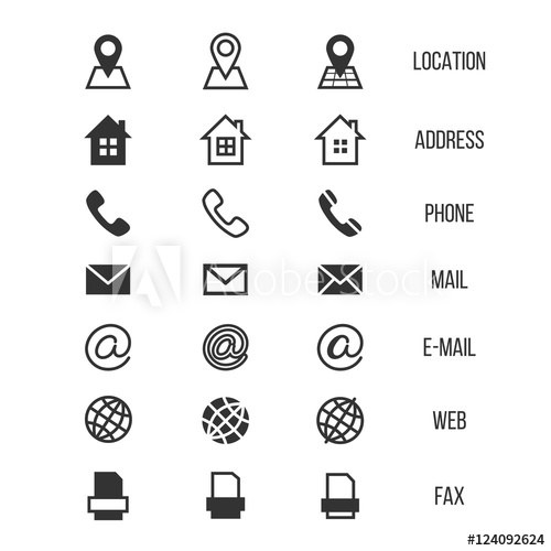 Address, business, call, card, contact, message, phone icon | Icon 