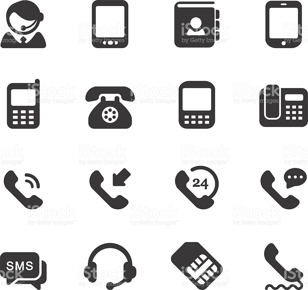 Colorful Icons Business Cardsmobile Phone Application Stock Vector 