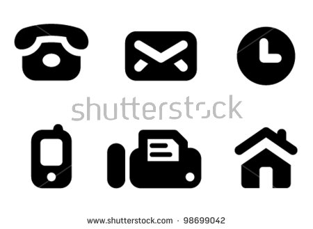 Phone Icon Set Vector Art | Getty Images