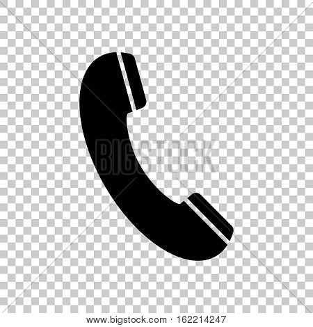 Phone Sign Illustration Vector White Icon Stock Vector 666934144 