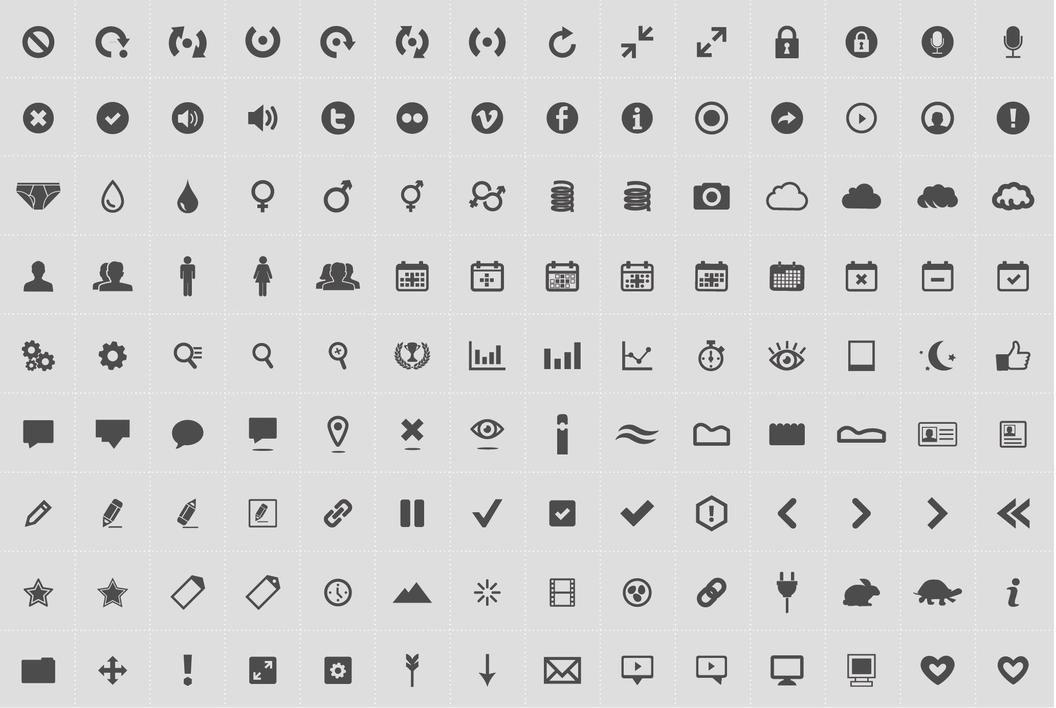 Useful web icons collection Vector | Free Download