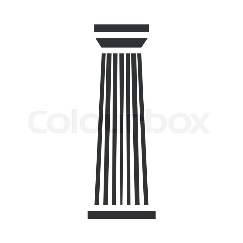 Roman Column Pedestal Or Pillar Foundation Line Art Icon For 