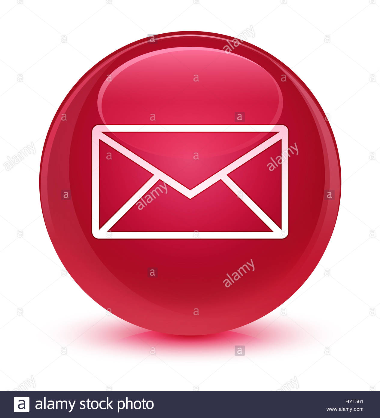 Web 2 deep pink email 5 icon - Free web 2 deep pink email icons 