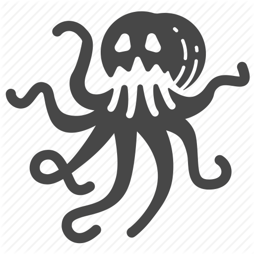 Octopus,giant pacific octopus,Cephalopod,octopus,Illustration,Wall sticker,Marine invertebrates,Black-and-white,Art