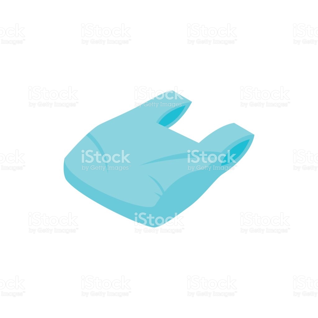 Used Plastic Bag Icon In Isometric 3d Style On A White Background 