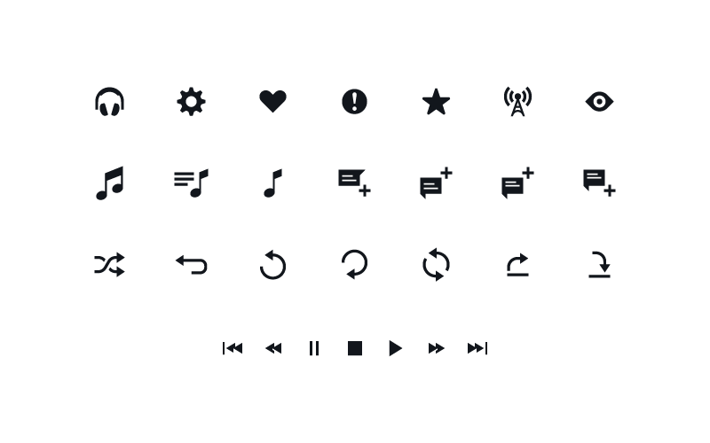 Music player Icons - 7,055 free vector icons