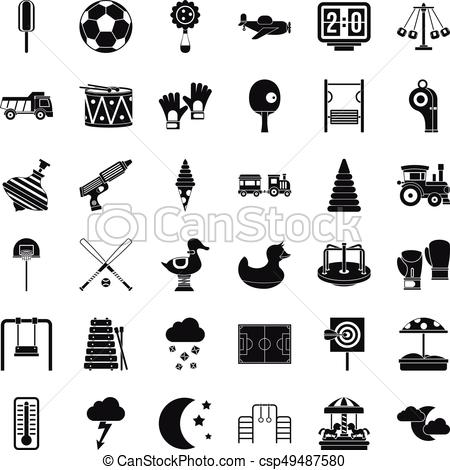 Outline Playground Icon Vector Pack - Download Free Vector Art 