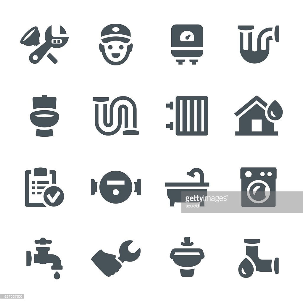 Plumber icons and web vector set ~ Web Elements ~ Creative Market