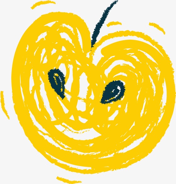 Yellow,Orange,Clip art,Organ,Line,Emoticon,Graphics,Plant,Line art,Heart,Smile,Fruit
