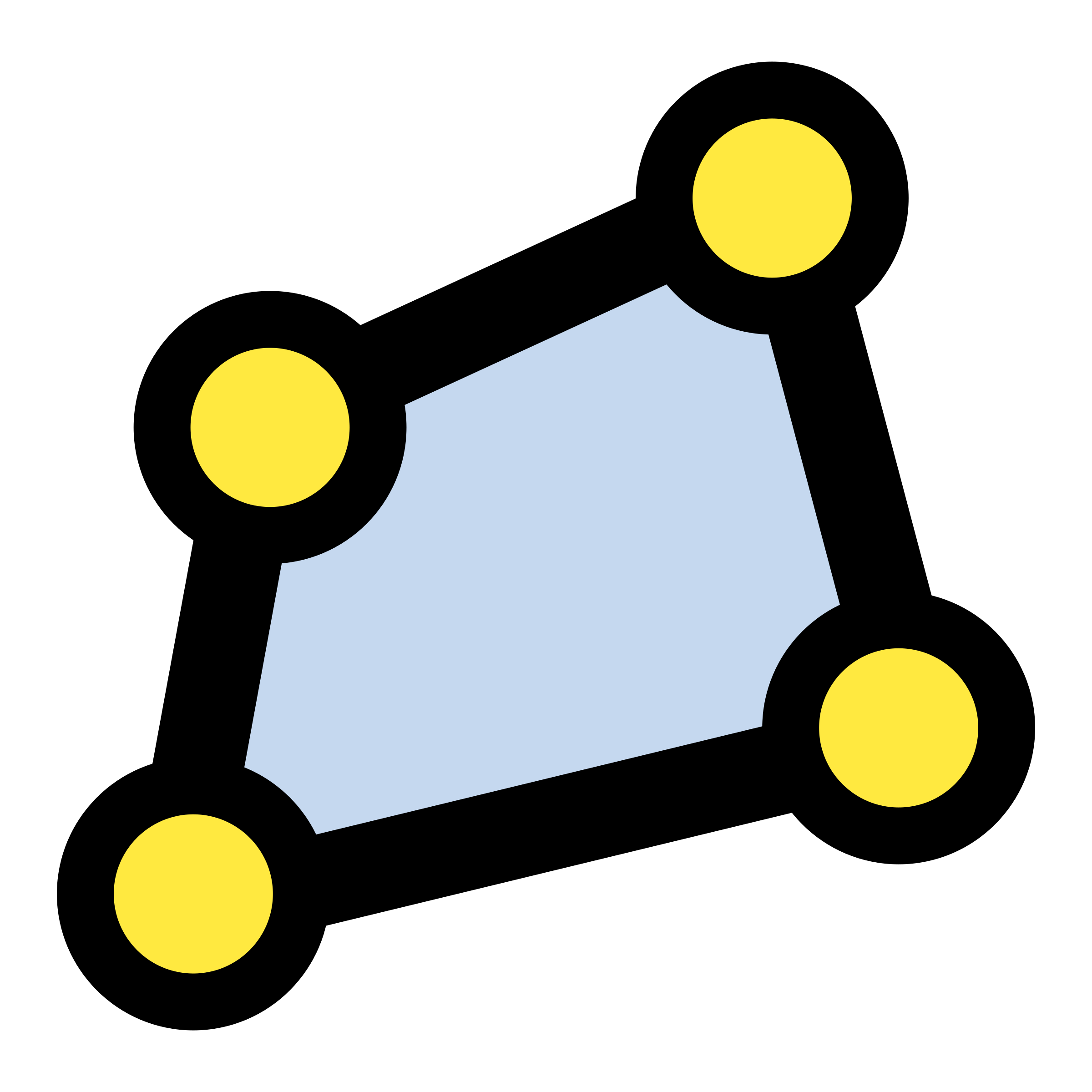 Geometric polygon icon set. An image of a set of geometric clip 