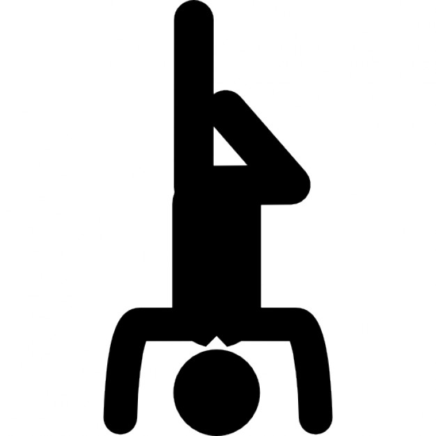 Inverted yoga posture Icons | Free Download