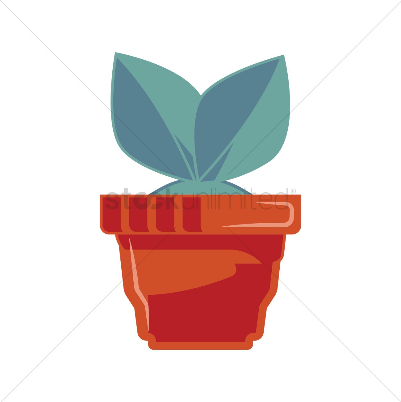 Outdoor potted plants icon simple style Royalty Free Vector