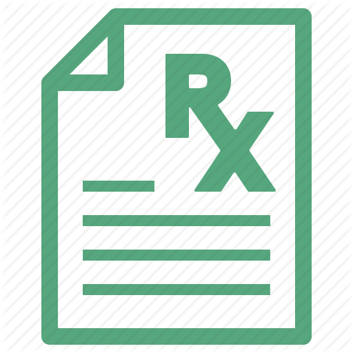 Prescription icon isolated Royalty Free Vector Image