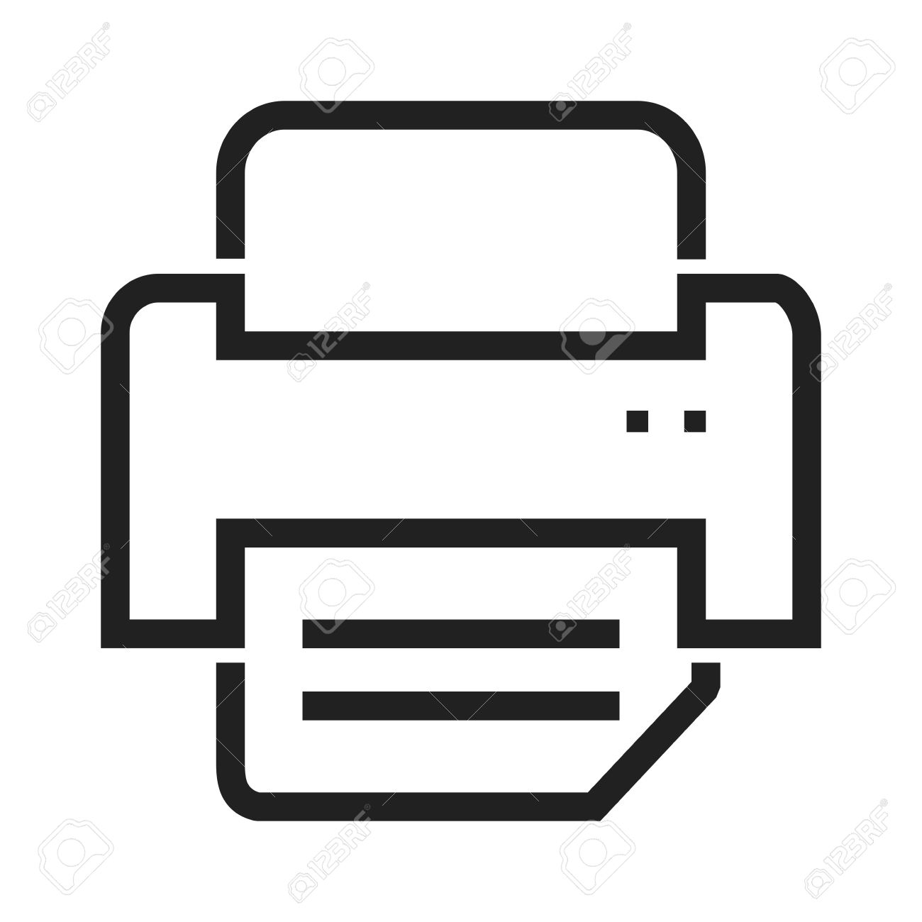 printer icon, printer, printer line icon icon