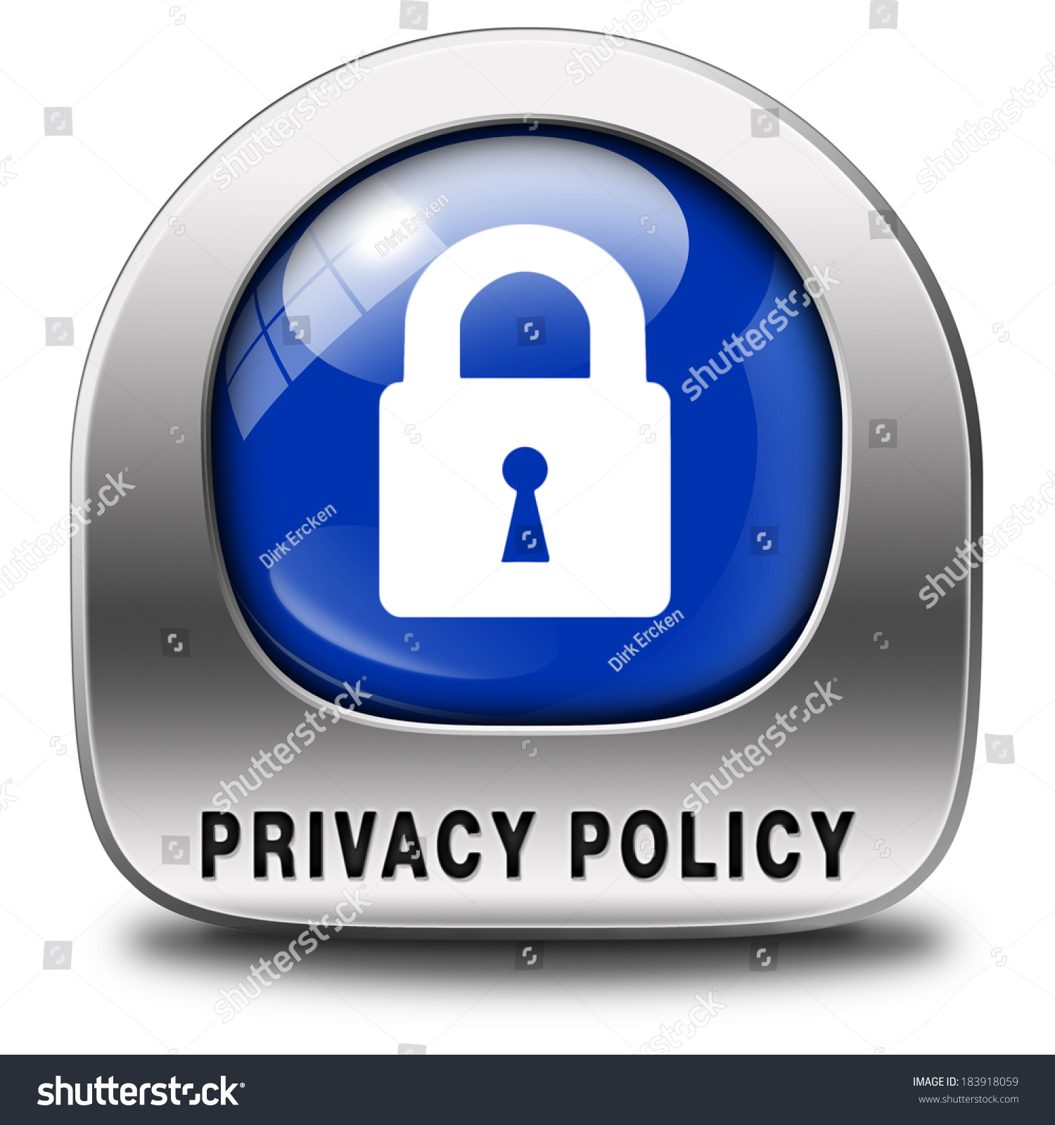 Privacy Policy Terms Use Data Personal Stock Illustration 