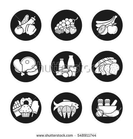 Online Shopping Product Categories Line Icons Stock Vector 