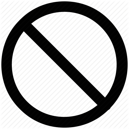 Turn is prohibited icon, flat style. Turn is prohibited vector 