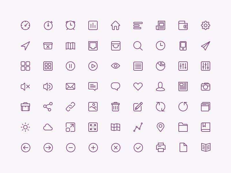 Top 50 Free Icon Sets From 2013