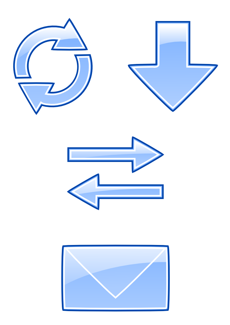 Email Icons Set (public domain) by mondspeer 