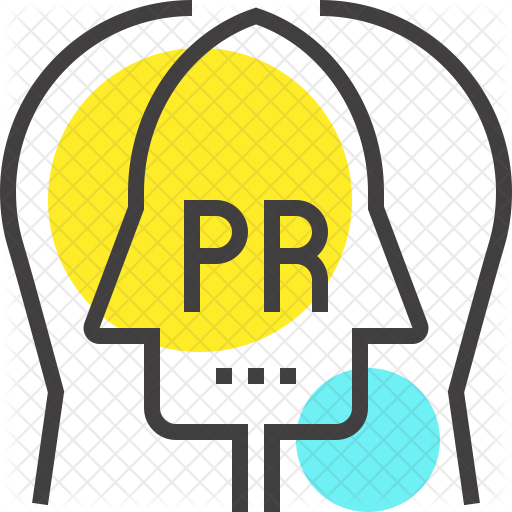 Public Relations Pr Company Logotype Initials Stock Vector 