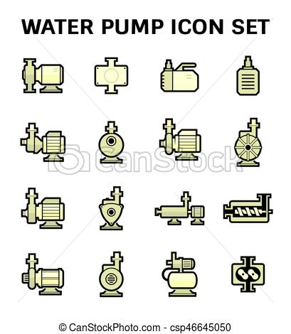 Water Pump Icon Stock Vector 726130216 - 