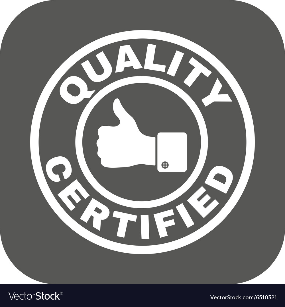 100% quality guarantee sign icon. Premium quality symbol. Gray 