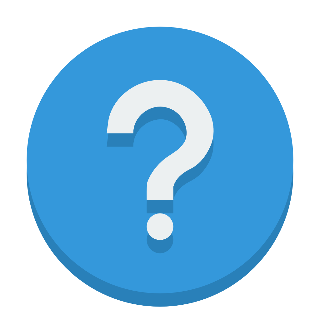 Question mark sign icon. Help symbol. FAQ sign. Circle flat button 