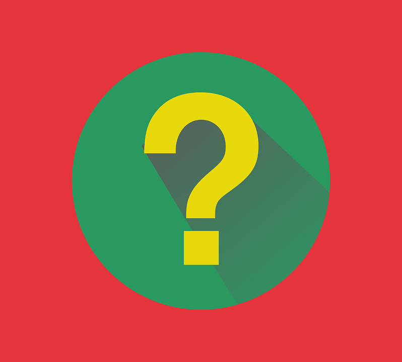 White question mark on a black circular background Icons | Free 