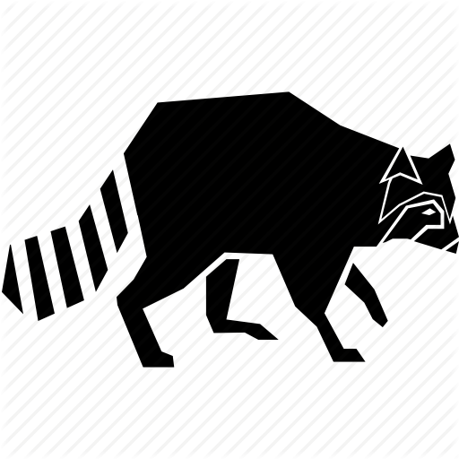 Black-and-white,Procyonidae,Tail,Illustration,Boar,Tasmanian devil,Silhouette,Logo,Stencil,Graphics,Clip art,Line art,Bull