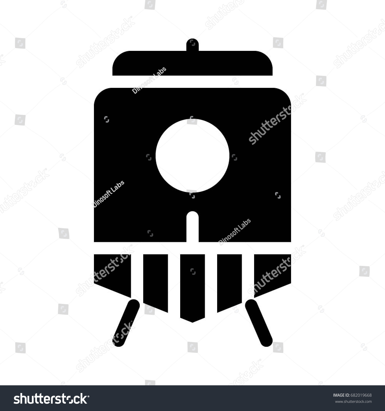 Heated towel rail icon white Royalty Free Vector Image