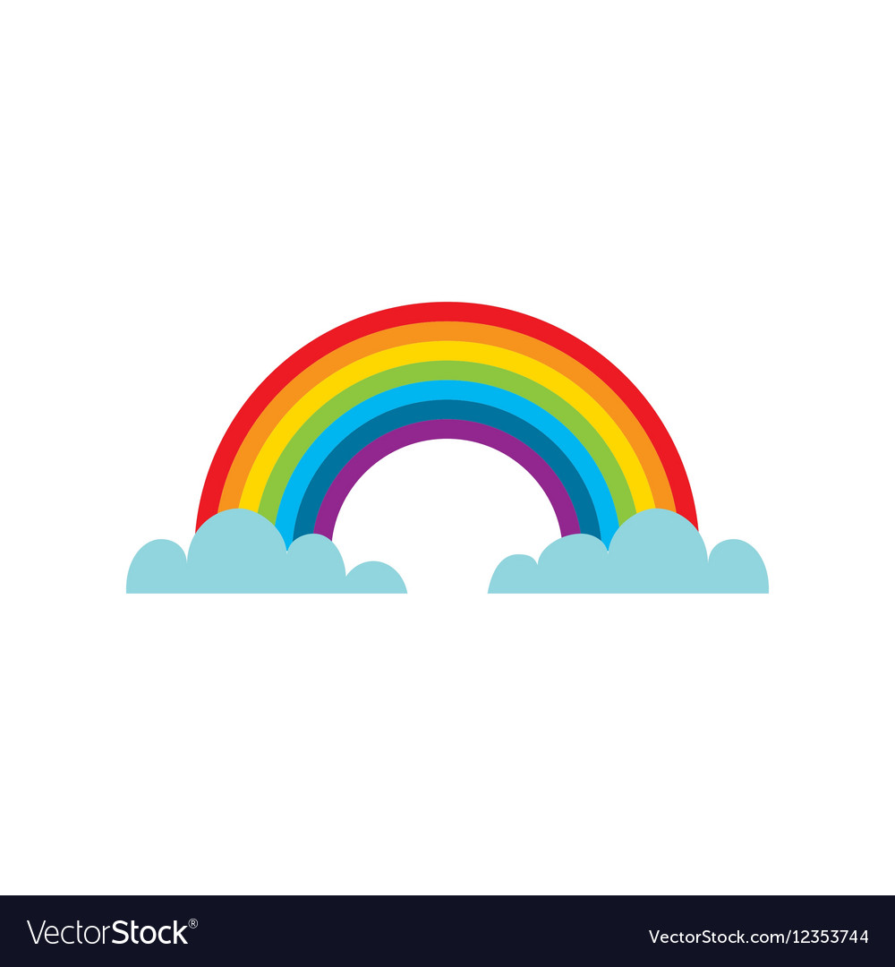 Cloud, data, day, rainbow, storage, upload, weather icon | Icon 