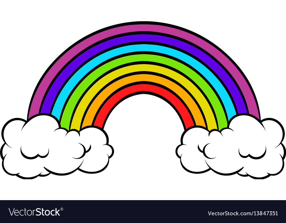 Free icon Cloud rainbow icon by Vecteezy.com