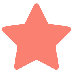 Free salmon rating star icon - Download salmon rating star icon