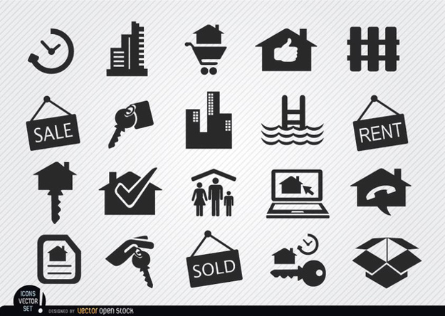 Real Estate Icon Set 135857 Free Icons Library