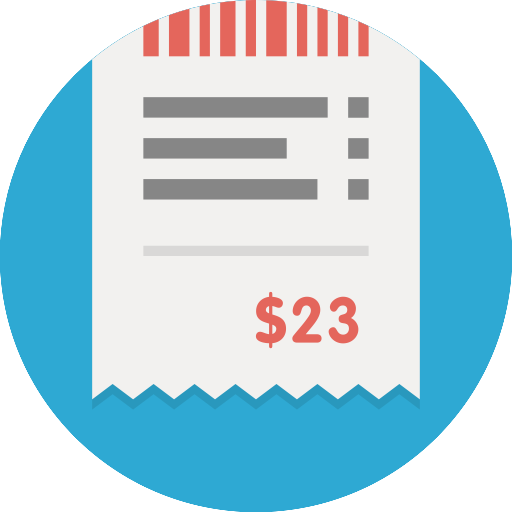 Bill, certificate, dollar, invoice, order, payment, receipt icon 