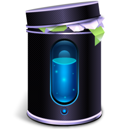 Recycle bin black tool - Free interface icons