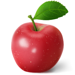 Shiny Red Apple Icon, PNG ClipArt Image | IconBug.com