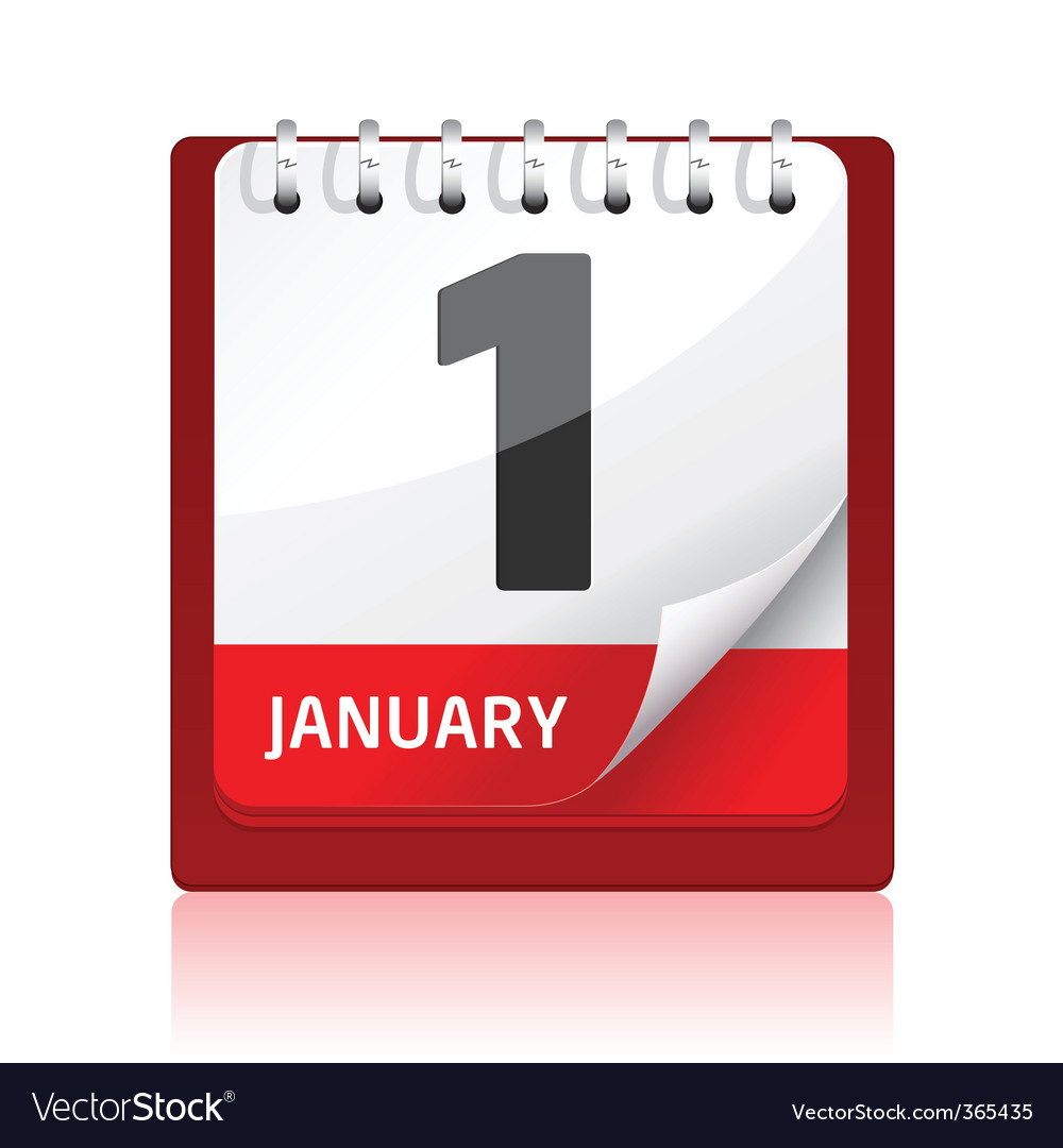 January 1, calendar icon | PSDGraphics