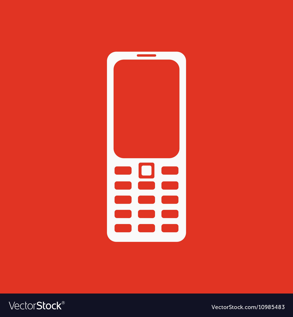 The phone icon Cellphone symbol Royalty Free Vector Image