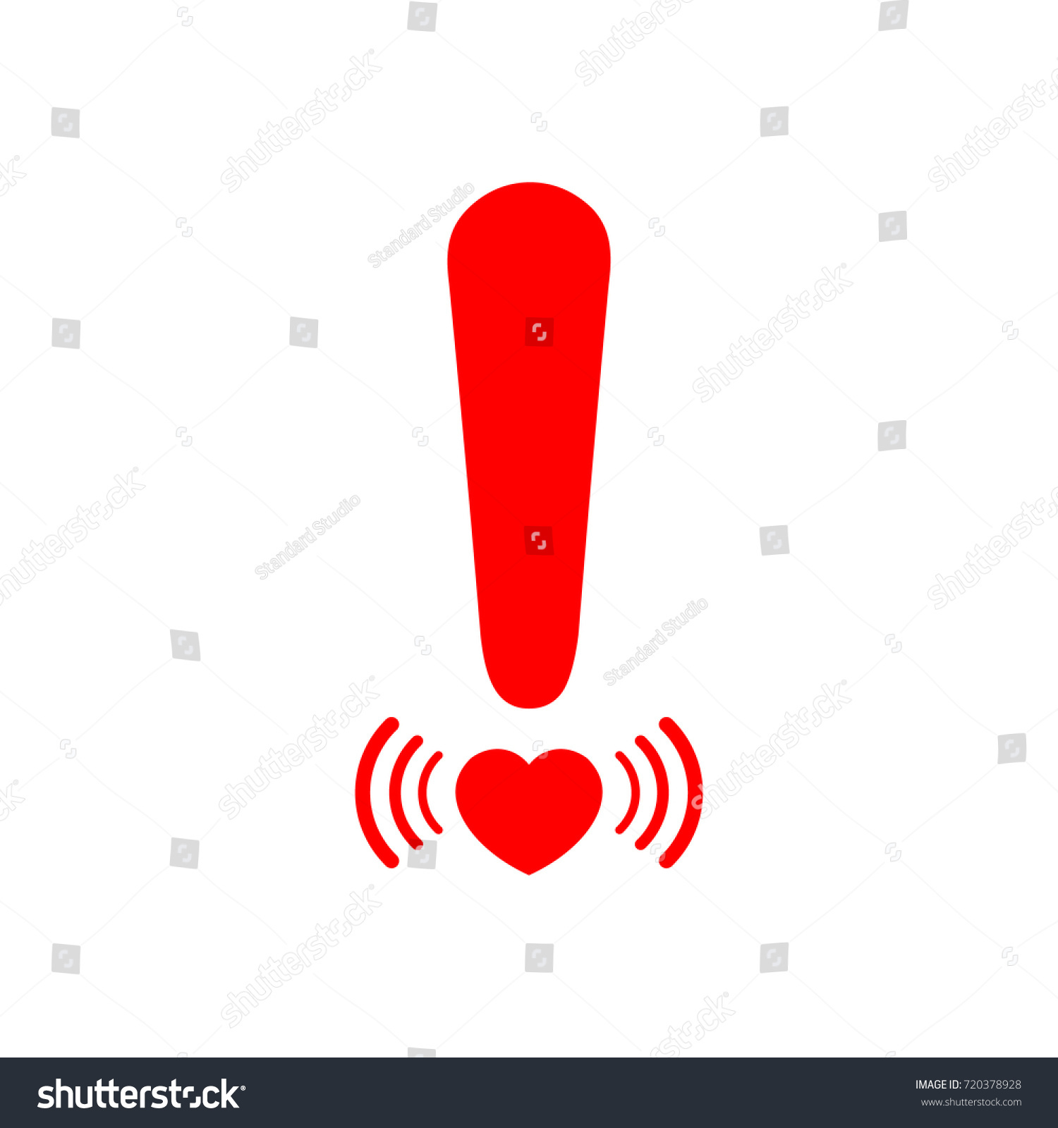 Red circle exclamation mark icon warning sign. Use it in all 