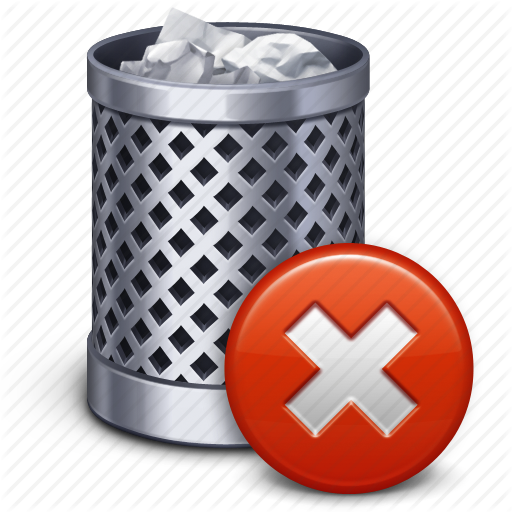 Bin, empty, hologram, holographic, recycle, red, trash icon | Icon 