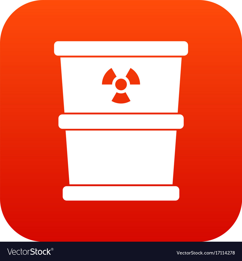 Red Trash Can Icon 10 