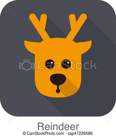 Reindeer Icon | Christmas Shadow 2 Iconset | PelFusion
