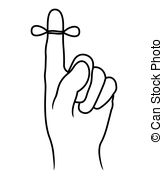 Finger, hand, memory, remind, reminder, string, tied icon | Icon 