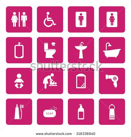 Wc toilet sign icon. restroom symbol. Wc toilet sign icon 