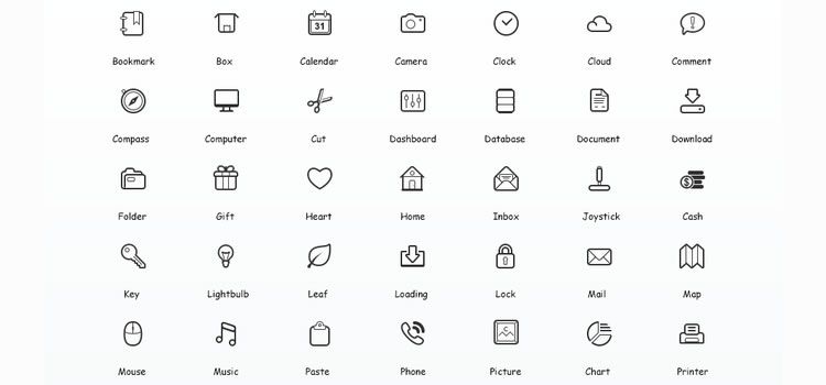 Free resume vector icons