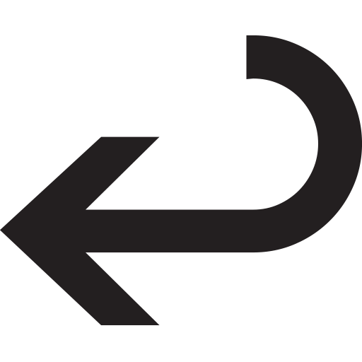 Arrow, keyboard, return key icon | Icon search engine