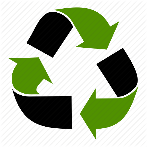 Recycle bin icon. reuse or reduce symbol. rounded squares 11 